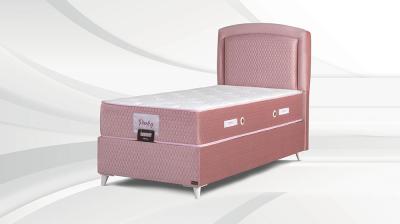 Pink Tek Kişilik Yatak+Baza+Başlık 