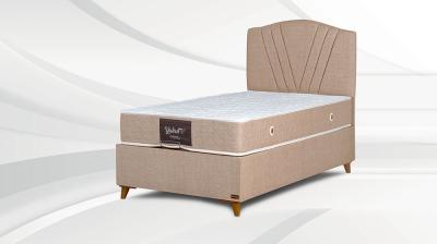 Yakut Tek Kişilik Yatak+Baza+Başlık 