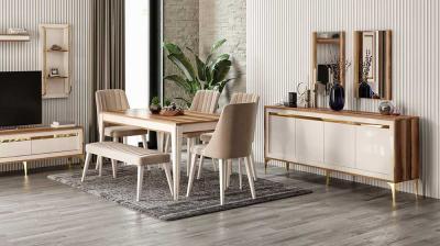 Lizbon Ceviz Ekru Yemek Odası