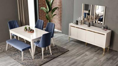 Lizbon Ekru Yemek Odası